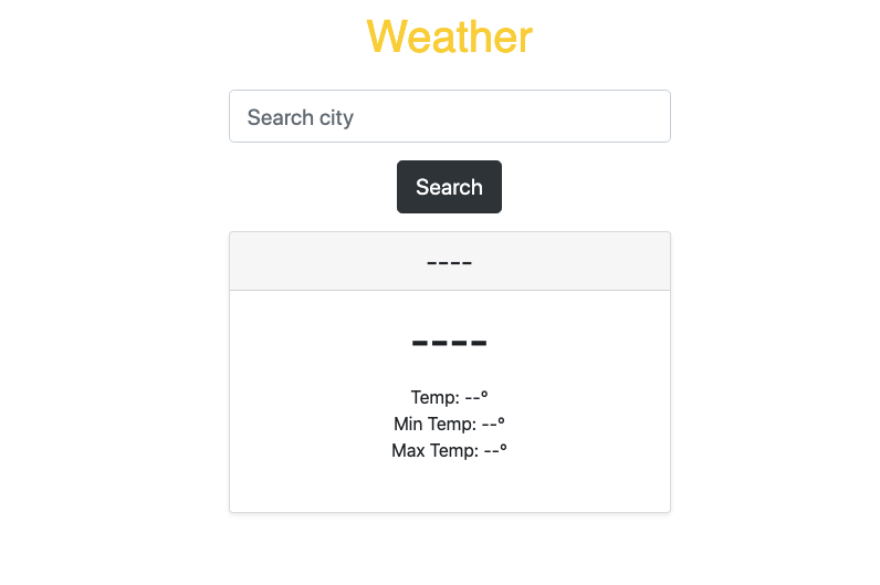 Weather App